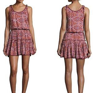 MISA Los Angeles Calista Mini Dress Multipattern Size Medium